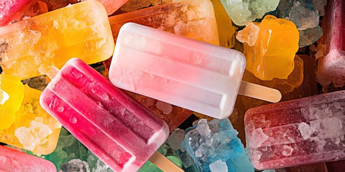 colourful popsicles